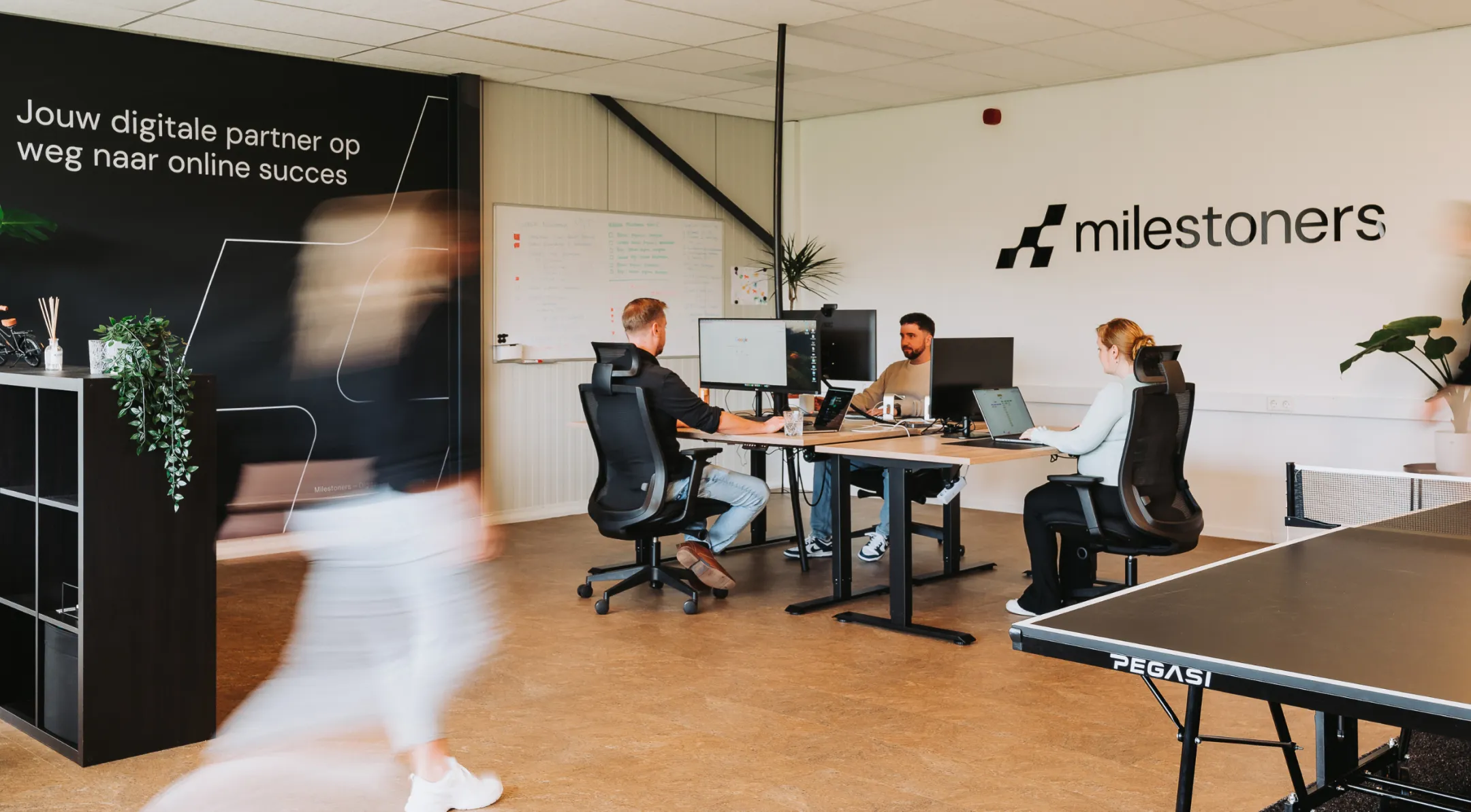 Milestoners kantoor.